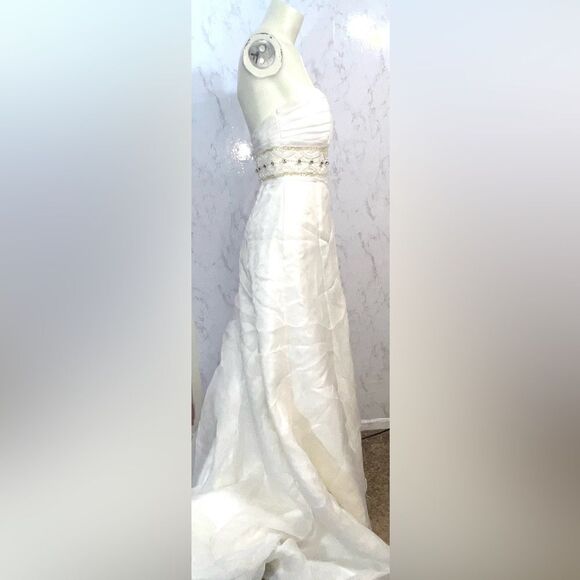 Authentic Luna Novias Wedding Dress - Picture 3 of 9